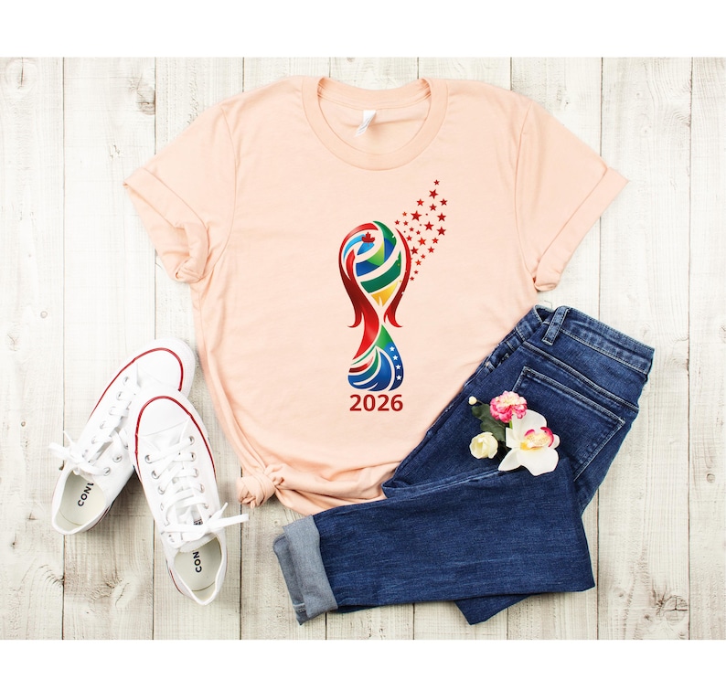 World 2026 Shirt, Soccer Cup Fun Tee, USA Canada Mexico Football Cup Tshirt image 4