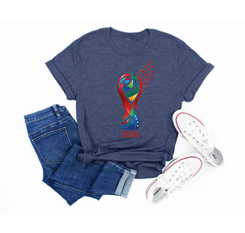 World 2026 Shirt, Soccer Cup Fun Tee, USA Canada Mexico Football Cup Tshirt image 6