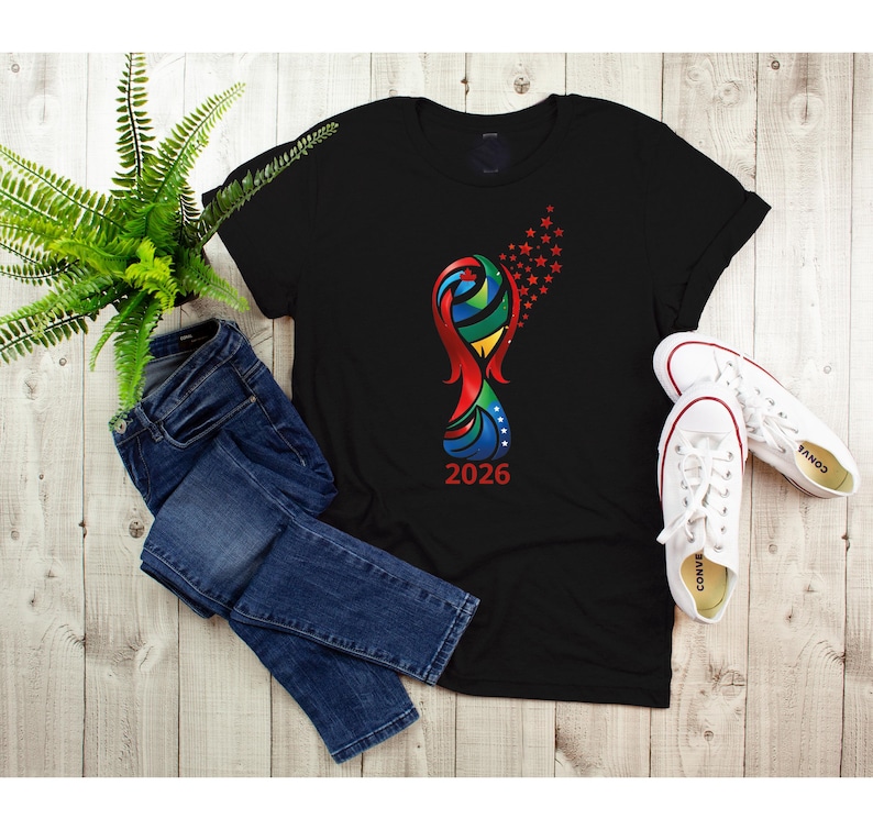World 2026 Shirt, Soccer Cup Fun Tee, USA Canada Mexico Football Cup Tshirt image 3