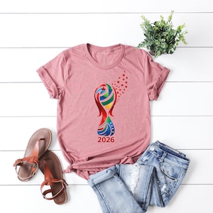 World 2026 Shirt, Soccer Cup Fun Tee, USA Canada Mexico Football Cup Tshirt image 5