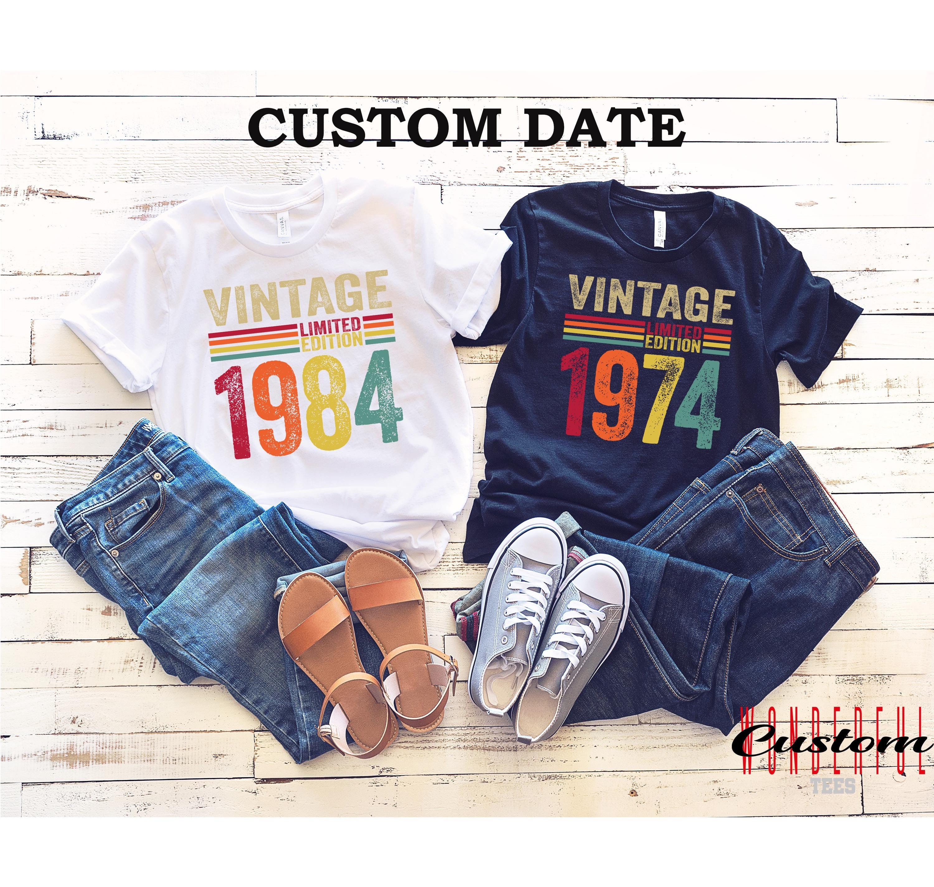 made in USA 80's 90's vintage オーバーサイズ Amazon.com: Circa 1974 Fun Vintage 70s 80s Retro Rainbow