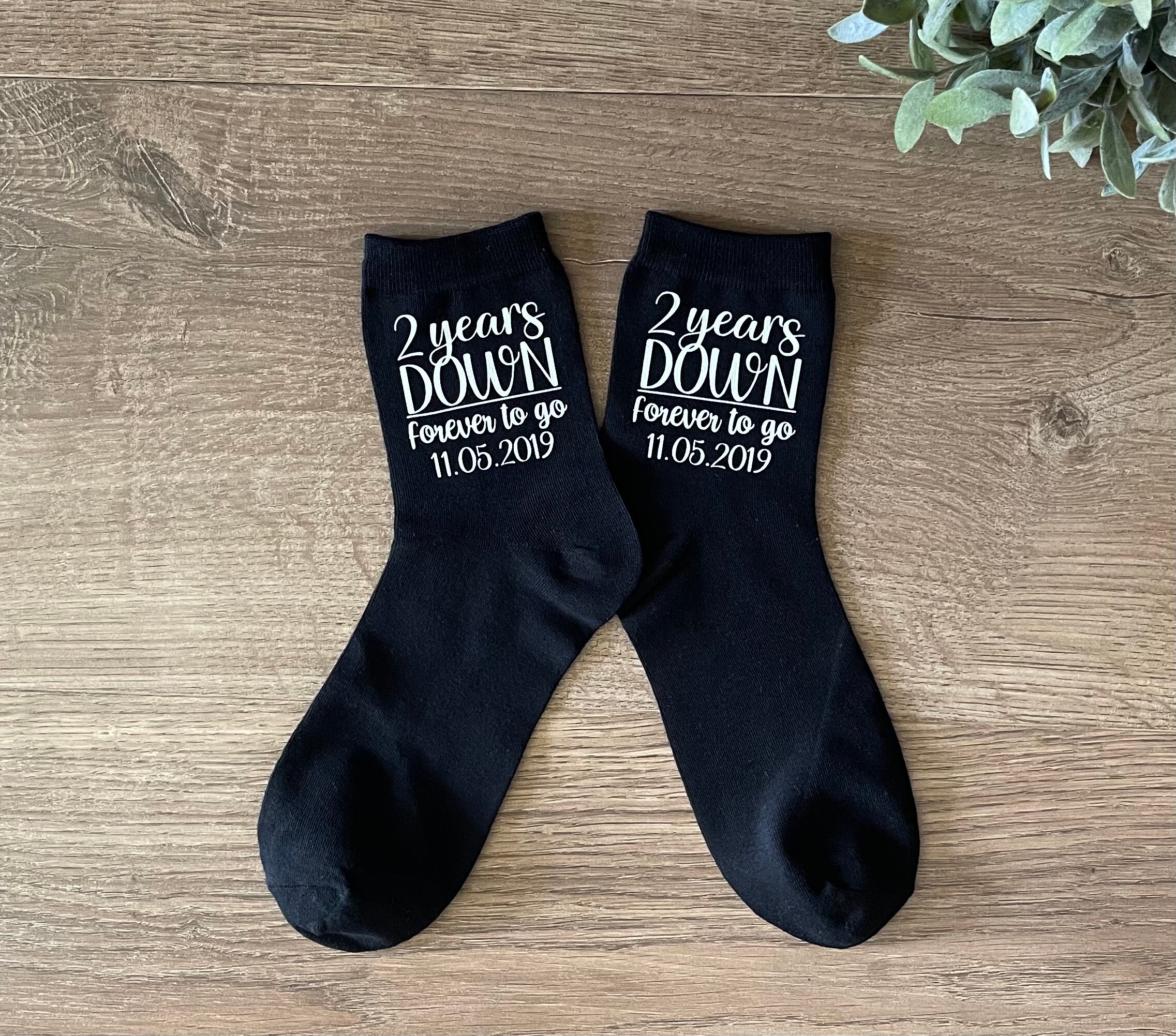 Personalised wedding anniversary socks Etsy