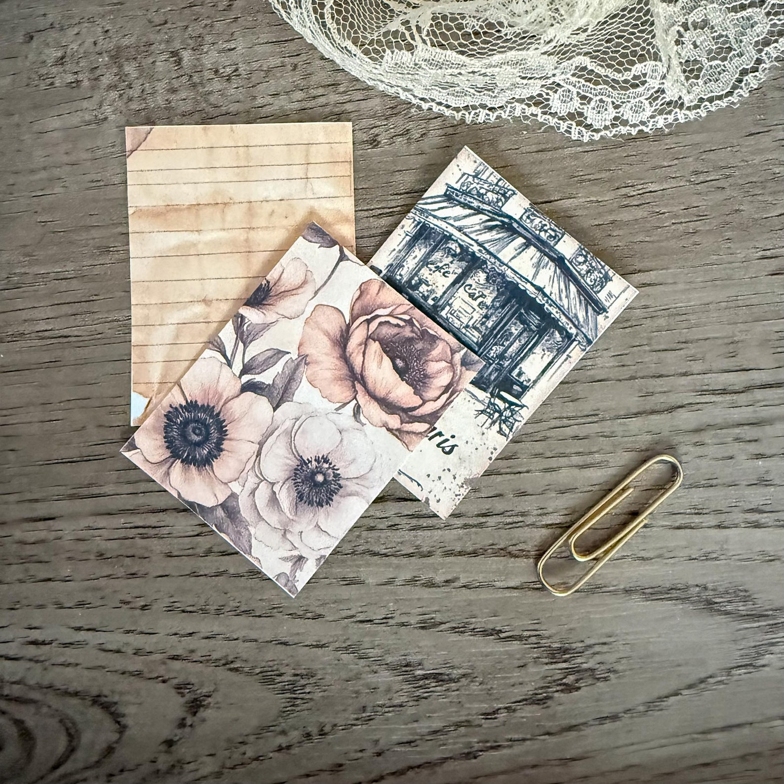 Paperclip Ad Vintage Coffee Hidden Paperclip Kit – Printable Junk Journal ...