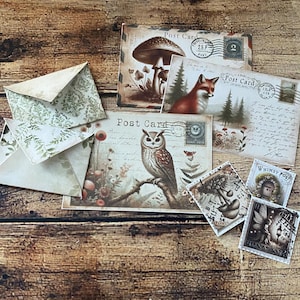 Digital printable woodland-themed hidden paperclips featuring forest animals, mushrooms, leaves, acorns, and rustic textures. Perfect for junk journaling, scrapbooking, planners, and DIY crafts. High-resolution designs for easy print-and-cut assembly. Ideal for nature lovers and woodland-themed projects. Adds a charming, functional embellishment to handmade journals and creative paper crafts. Instant download, print as many as needed.