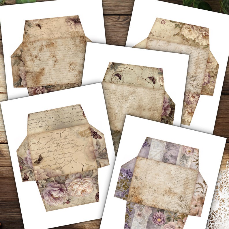 Envelope & Ephemera Storage Box | Printable Organizer Kit | Digital ...