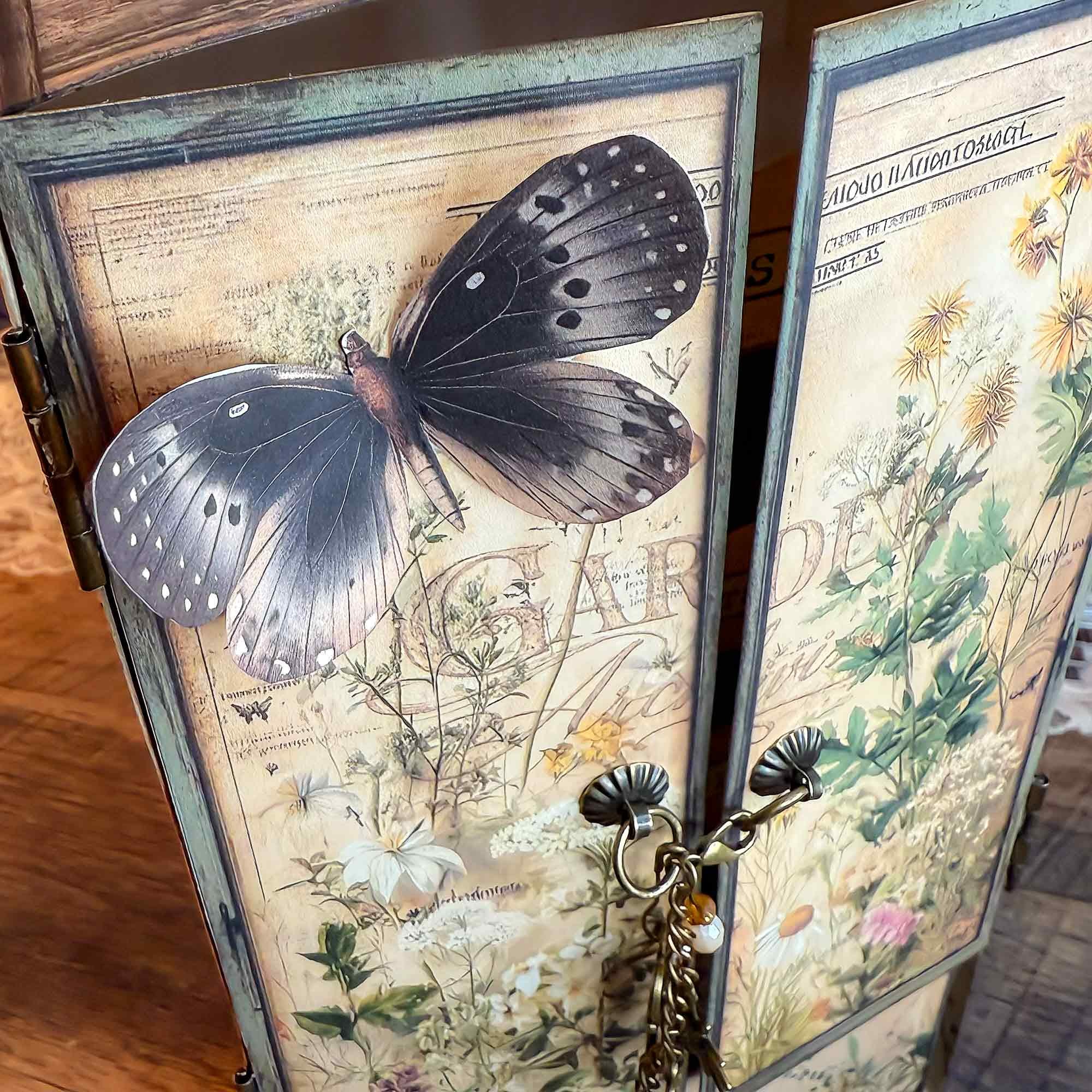 Printable Ephemera Storage Cabinet | Digital Kit for Vintage Botanical ...