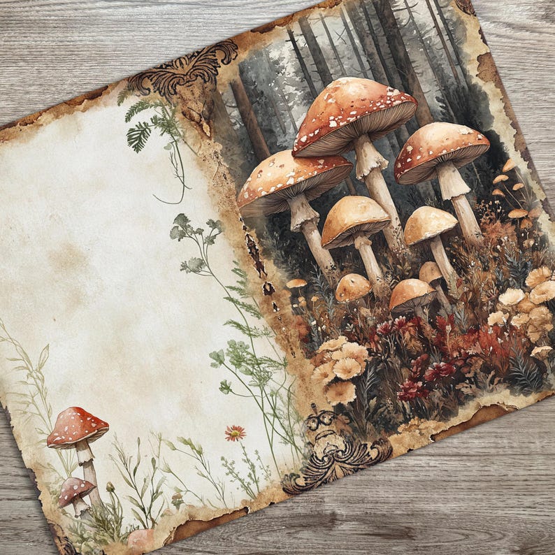 Woodland Junk Journal Pages – Vintage Forest Animals, Nature Prints ...