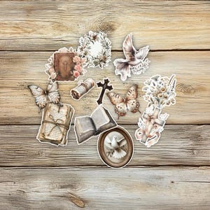 Faith-inspired hidden paperclips printable set featuring Christian designs, scripture verses, and vintage-style patterns. Each design folds to hide a paperclip, perfect for Bible journaling, prayer journals, planners, and junk journals. Includes unique printable clips in high-resolution jpg format. Ideal for adding spiritual inspiration to creative projects. Print, cut, and assemble for functional and decorative faith-themed embellishments.