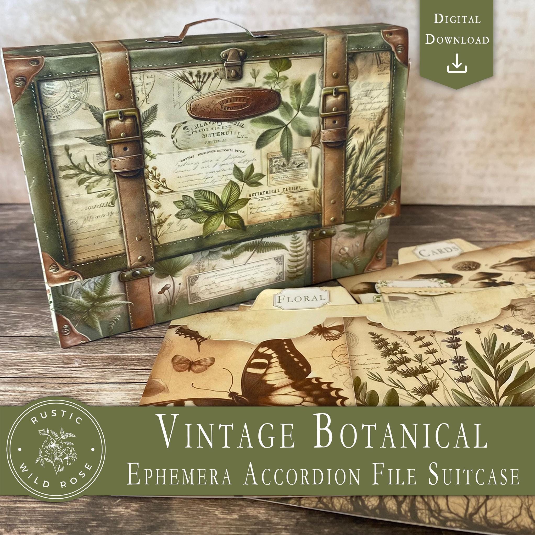 アンティーク】欧米式書類入れ 欧米式folders 1950年代 Vintage File