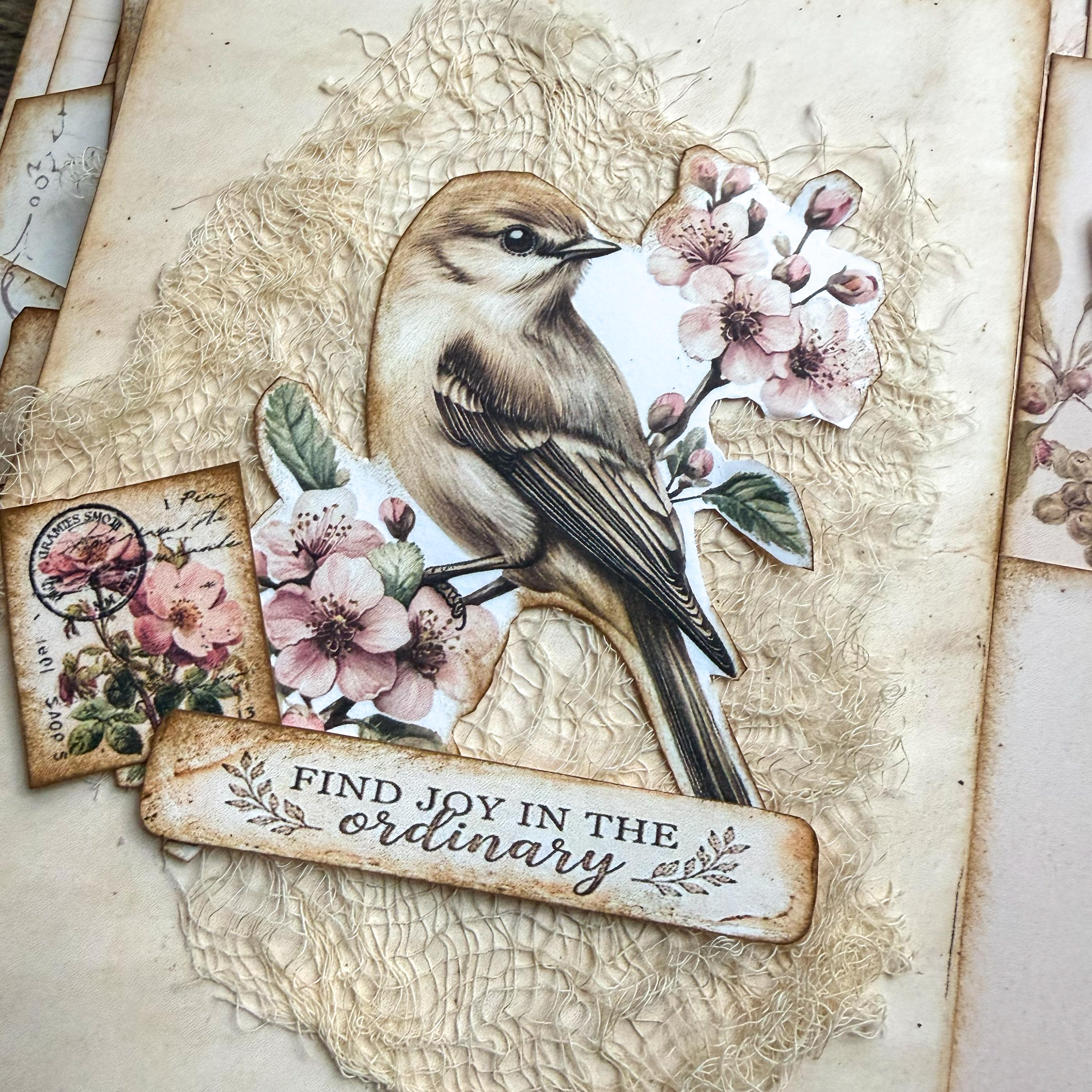 Spring Botanical Junk Journal Large Folio Kit Printable Vintage Garden ...