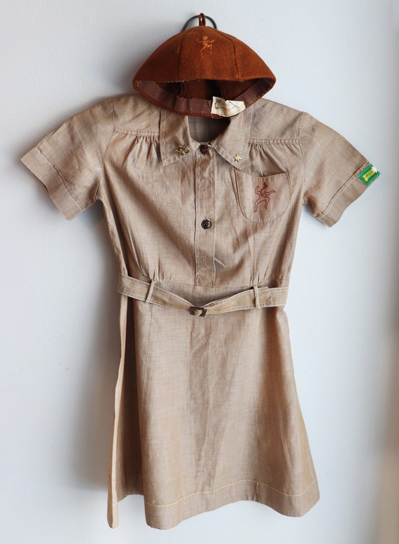 1950s/1960s Official Girl Scouts Brownie Uniform D