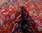 9 39 1 quot x 12 39 6 quot Red Floral Living Room Rug, Palace Size Red and Blue rug, Classic Red Carpet ,Vintage Oriental Rug Antique Area Rug 00020918