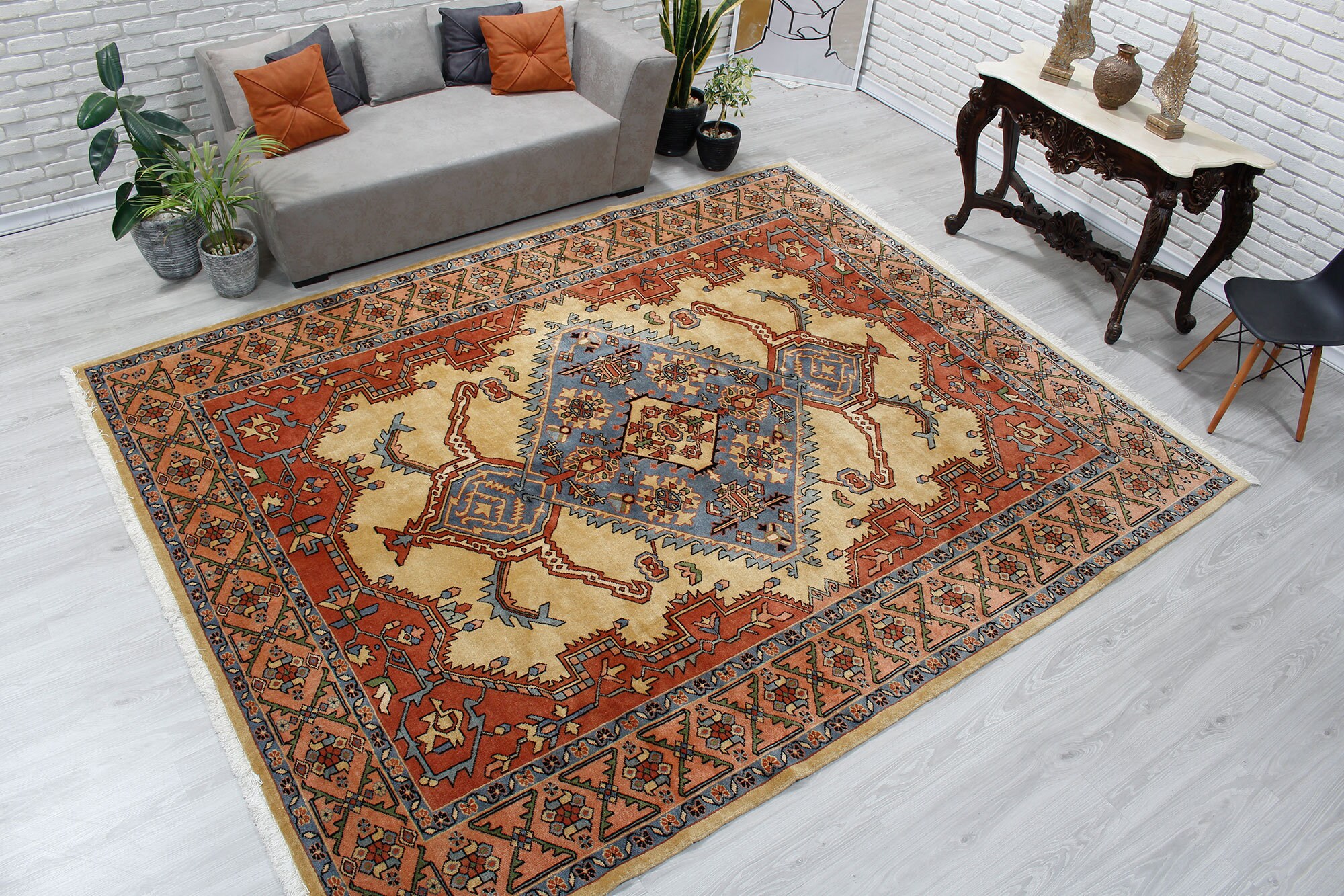 9'1 x 11 hohe Qualität geometrische Deco | Etsy