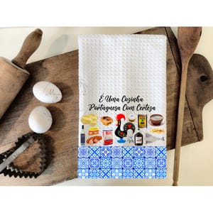Portuguese Kitchen Decor Towel | Portuguese Home Decor | Cozinha Portuguesa | Casa Portuguesa | Portuguese Gifts | Blue and White Tile