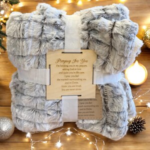 Prayer Blanket | Prayer Gift | Thinking Of You Gift | Memorial Gift | Funeral Gift | Wake Gift | Positivity Gift