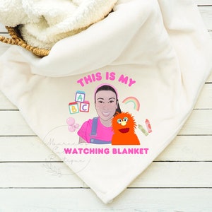 Ms Rachel Watching Blanket | Ms Rachel Fleece Blanket | Ms Rachel Blanket | Kids Blanket | Miss Rachel