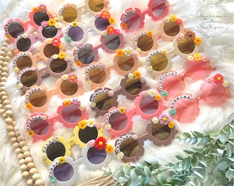 Childrens Personalized Sunglasses | Flower Sunglasses | Custom Name Sunglasses | Sunnies for Kids | Girls Sunglasses | More Colors