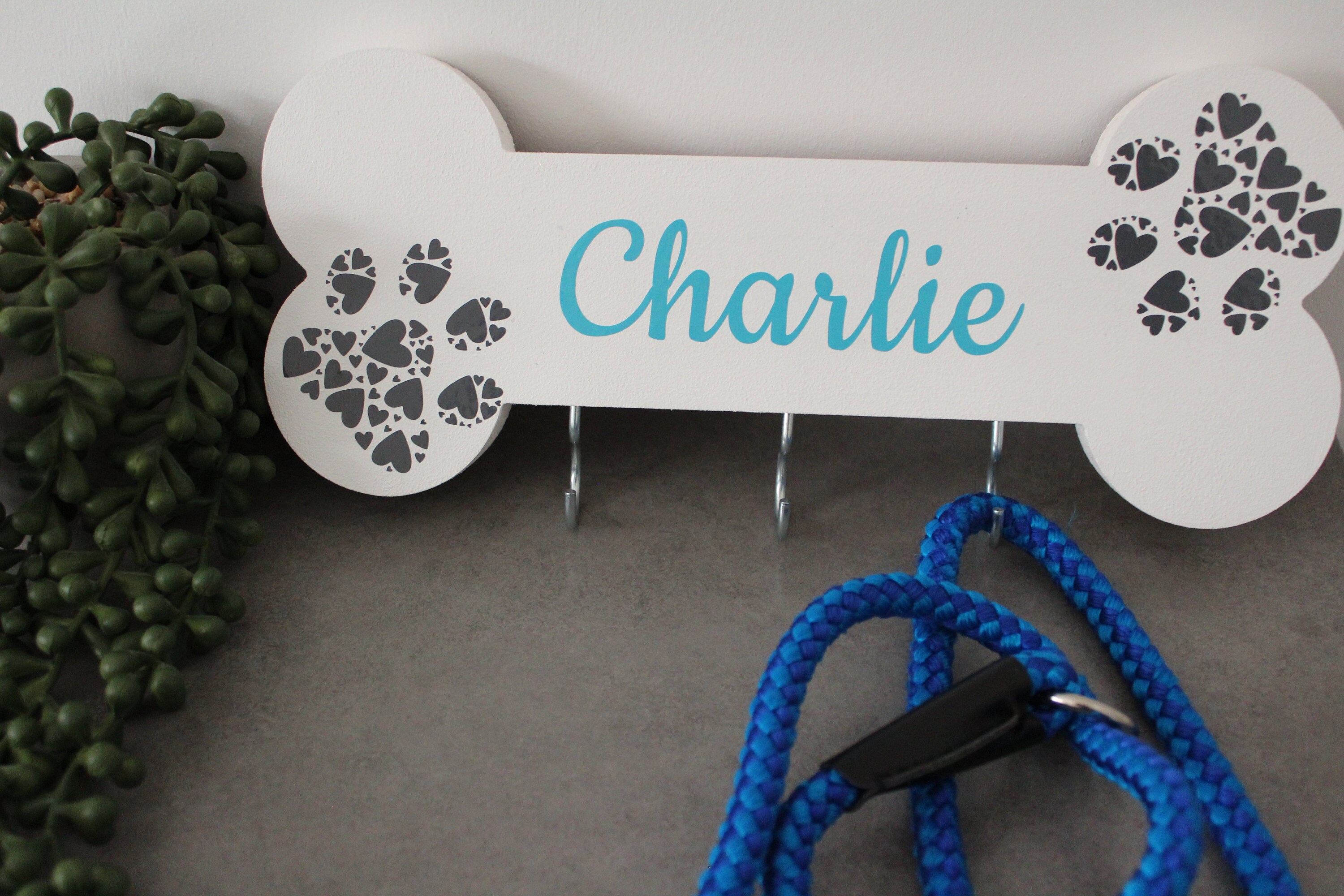 Porte-laisse Mural En Métal Pour Chien - Crochet De Rangement Pour Laisse, Collier Ou Manteau