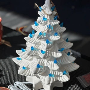 Atlantic 104 Vintage Light Up Ceramic Christmas Tree 15&quot;