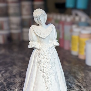 Princess Diana Bride Ceramic Ready To Paint Bisque
