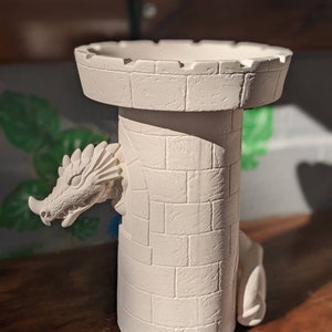 Dragon Birdbath Ceramic Ready To Paint Rare Bisque 2007