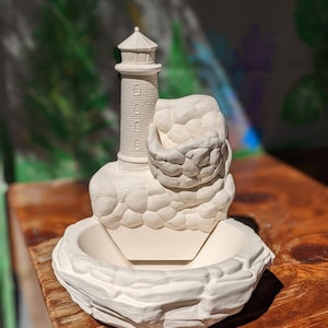 Lighthouse Fountain Ready To Paint Bisque Doc Holliday 1998