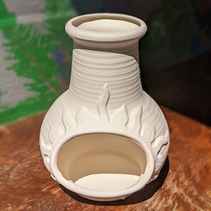 10&quot; Sunface Chimminarie Ceramic Ready To Paint Bisque