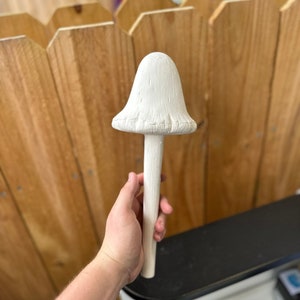 Mushroom Garden Stake Ready To Paint Ceramic Bisque