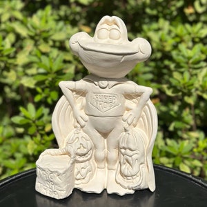 Super Frog Halloween Ceramic Ready To Paint Bisque