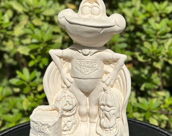 Super Frog Halloween Ceramic Ready To Paint Bisque