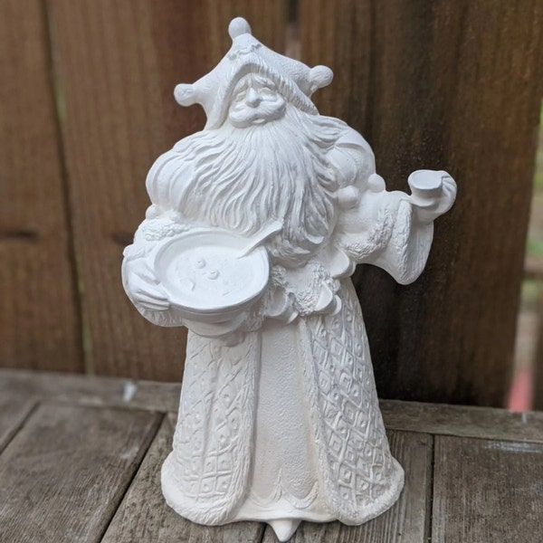 Vintage Old World Style Santa Ceramic Bisque