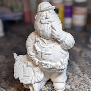 Home Improvement Santa 2001 Ceramic Bisque Gare