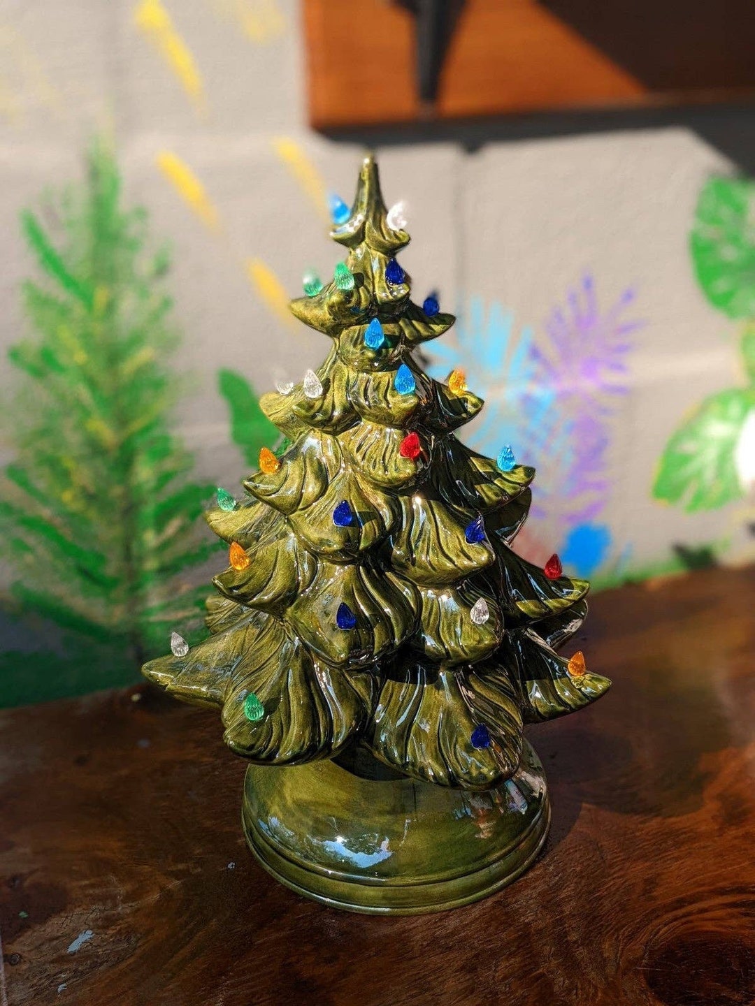 Vintage Atlantic Ceramic Christmas Tree 17 Etsy