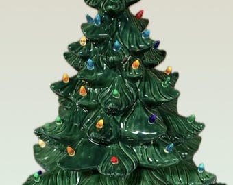 Atlantic 64 W/ Both Extension Rings Ceramic Christmas Tree RARE