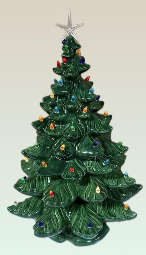 Atlantic 64 W/ Both Extension Rings Ceramic Christmas Tree RARE