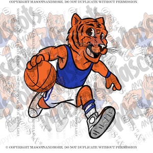 Basketball Tiger Mascot in Vector, Jpeg, png, pdf, eps, svg