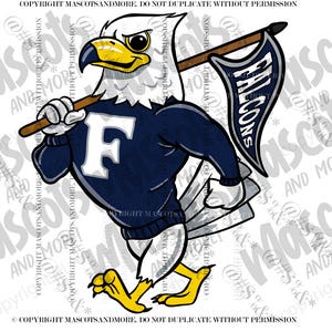 Retro Falke Maskottchen im Vektor, png, pdf, eps, svg