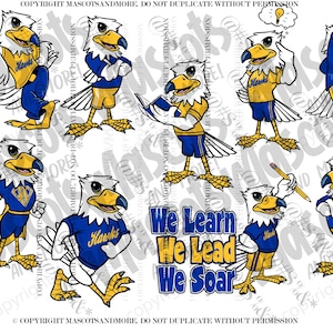 Hawk Mascot bundle in Vector, Jpeg, png, pdf, eps, svg