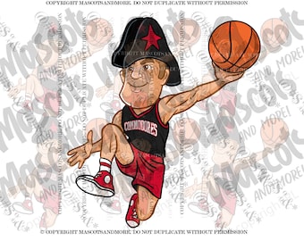 Commodore basketball Mascot in Vector, Jpeg, png, pdf, eps, svg