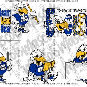 Eagle Mascot Bundle in Vector, png, pdf, eps, svg