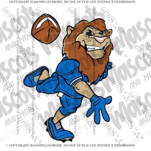Lion Football Mascot in Vector, Jpeg, png, pdf, eps, svg
