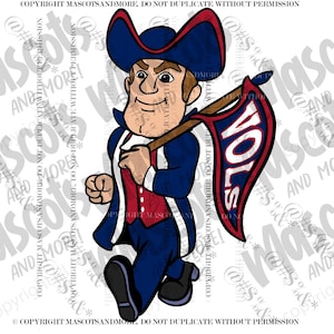 Patriot Mascot in Vector, png, svg, eps, pdf