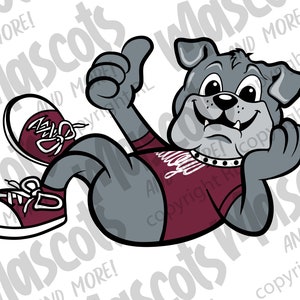 Bulldog Mascot in Vector, Jpeg, png, pdf, eps, svg
