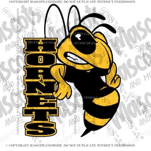 Yellowjacket, Yellow Jacket, Hornet mascot in svg, eps, pdf, png, jpg