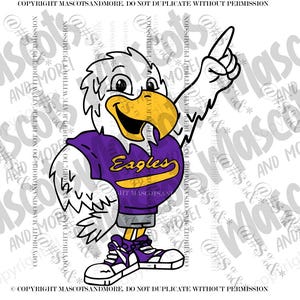 Mascota del águila en formato SVG, EPS, PNG y PDF