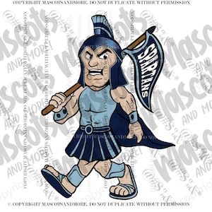 Trojan/Spartan Mascot in svg, eps, jpeg, pdf, png
