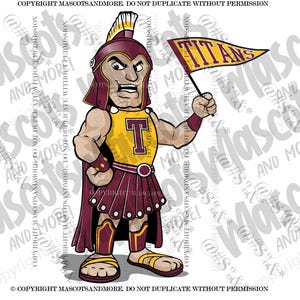 Trojan Mascot in svg, pdf, png