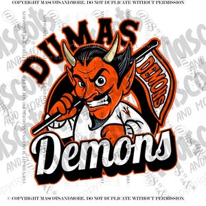 Demon Mascot in Vector, png, svg