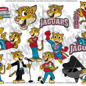 Jaguar Mascots in Vector, Jpeg, png, pdf, eps, svg