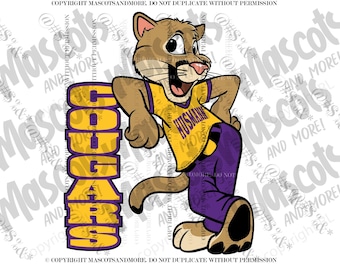 Cougar Mascot in Vector, Jpeg, png, pdf, eps, svg